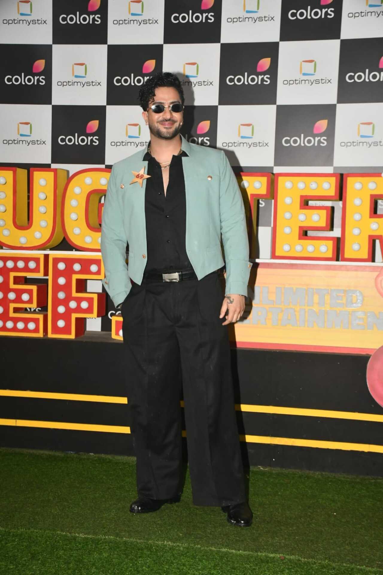 Aly Goni, who was recently in Dubai to celebrate girlfriend Jasmin Bhasin's birthday, was also papped on the sets of Laughter Chefs on Monday.